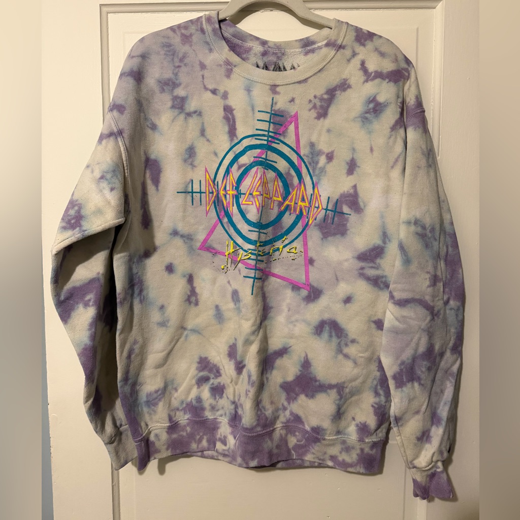 Def Lepard Tye Dye Crew Neck